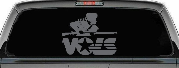 Tennessee Volunteers Car or Truck Window Decal Sticker (Silver)