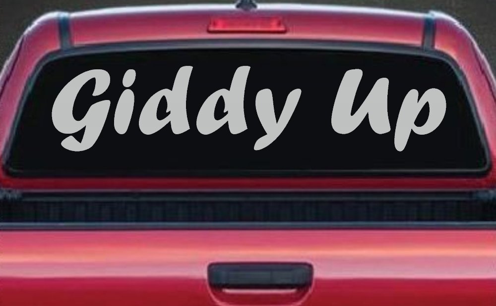 Giddy Up Car or Truck Window Decal Sticker