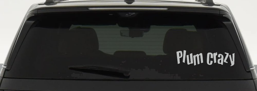 Plum Crazy Car or Truck Window Decal Sticker