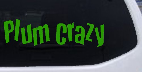 Plum Crazy Car or Truck Window Decal Sticker