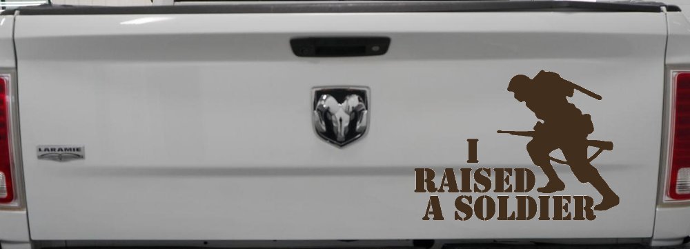 I Raised A Soldier Military Car or Truck Window Decal Sticker