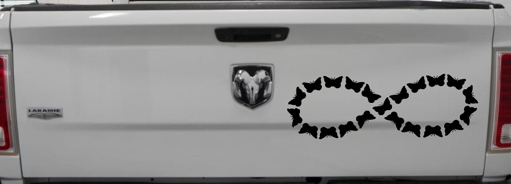 Infinity With Butterflys Car or Truck Window Decal Sticker