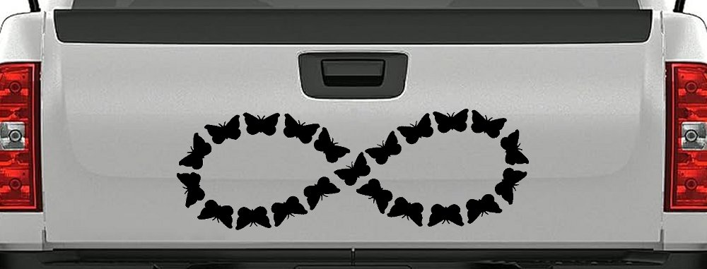 Infinity With Butterflys Car or Truck Window Decal Sticker