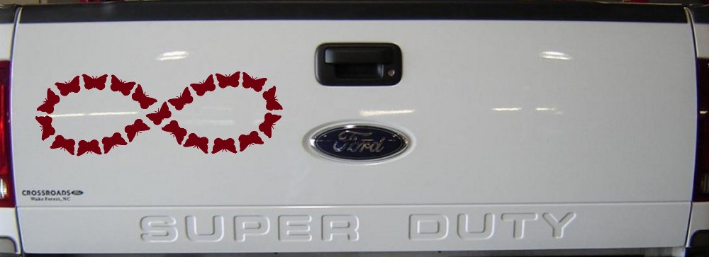 Infinity With Butterflys Car or Truck Window Decal Sticker
