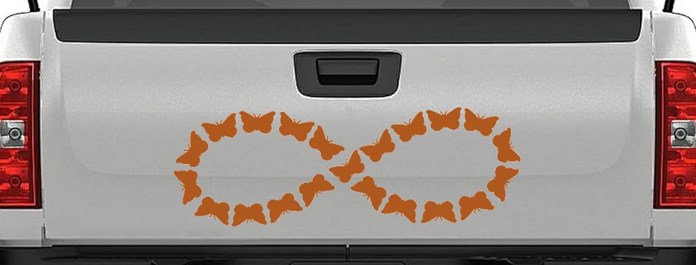 Infinity With Butterflys Car or Truck Window Decal Sticker