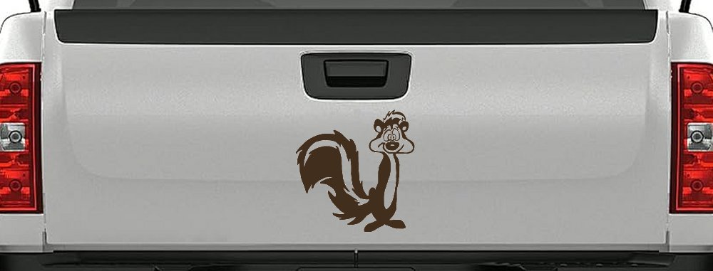 Pepe Le Pew Suprised Cartoons Car or Truck Window Decal Sticker (Brown)