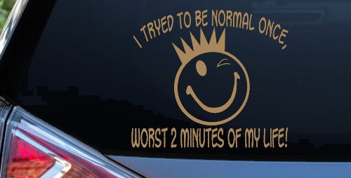 I Tryed To Be Normal Once Funny Car or Truck Window Decal Sticker