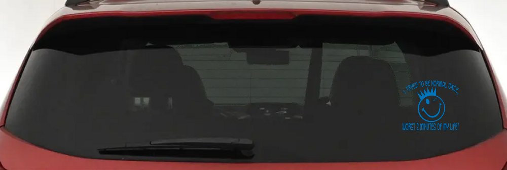 I Tryed To Be Normal Once Funny Car or Truck Window Vinyl Decal Sticker (Sky Blue)