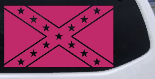 Confederate Southern Rebel Battle Flag Country Car or Truck Window Decal Sticker