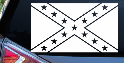 Confederate Southern Rebel Battle Flag Country Car or Truck Window Decal Sticker