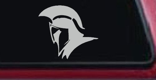 Spartan Knight Helmet Car or Truck Window Decal Sticker