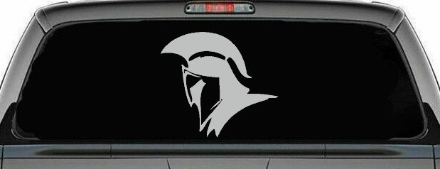 Spartan Knight Helmet Car or Truck Window Decal Sticker