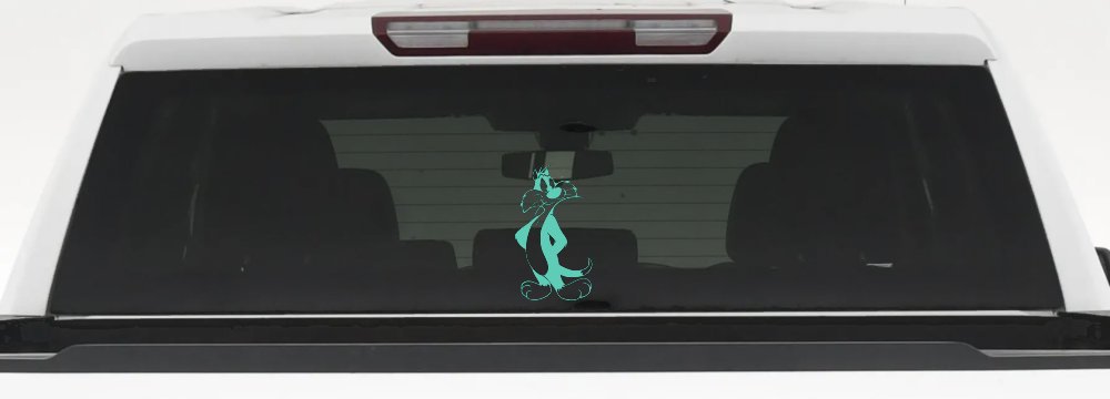 Sylvester The Cat Cartoons Car or Truck Window Vinyl Decal Sticker (Mint)
