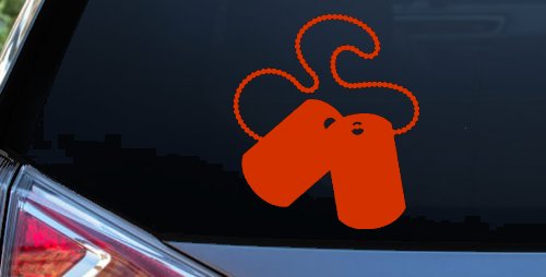 Dog Tags Military Car or Truck Window Decal Sticker
