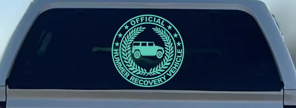 Official Hummer Recovery Vehicle Off Road Car or Truck Window Decal Sticker