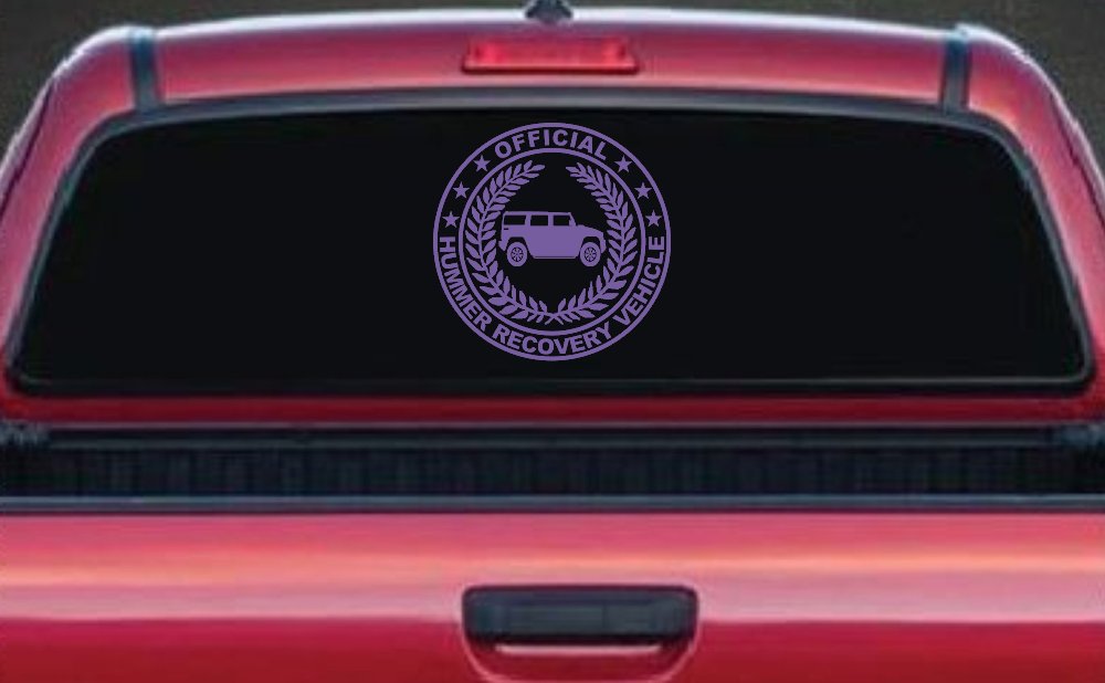 Official Hummer Recovery Vehicle Off Road Car or Truck Window Decal Sticker