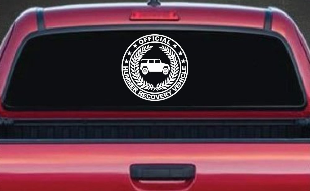 Official Hummer Recovery Vehicle Off Road Car or Truck Window Decal Sticker