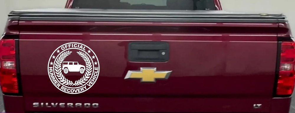 Official Hummer Recovery Vehicle Off Road Car or Truck Window Decal Sticker