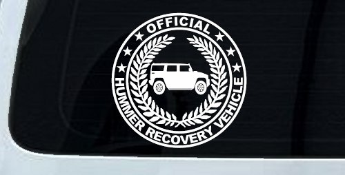 Official Hummer Recovery Vehicle Off Road Car or Truck Window Decal Sticker