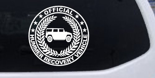 Official Hummer Recovery Vehicle Off Road Car or Truck Window Decal Sticker