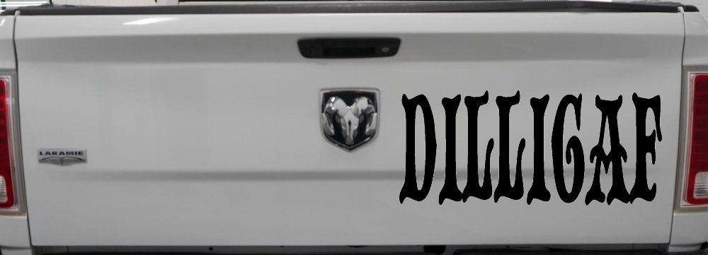 Dilligaf Do I look Like A Give A FxxK Funny Car or Truck Window Decal Sticker (Black)