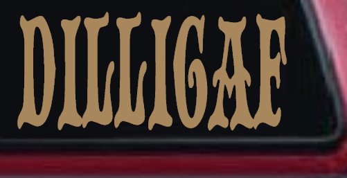 Dilligaf Do I look Like A Give A FxxK Funny Car or Truck Window Decal Sticker