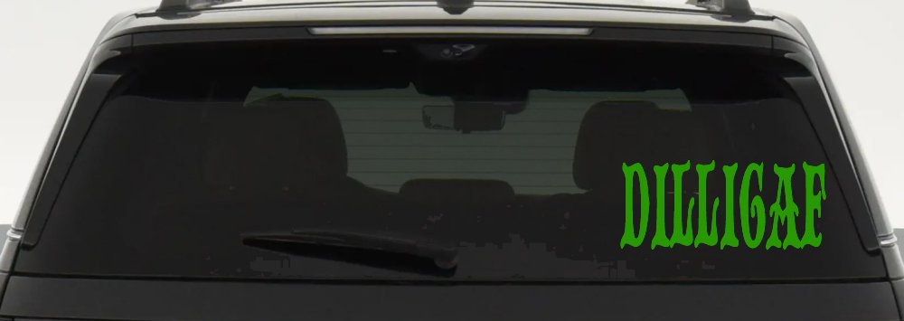 Dilligaf Do I look Like A Give A FxxK Funny Car or Truck Window Decal Sticker