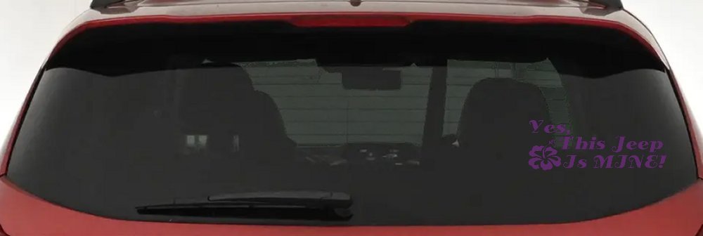 Yes This Jeep Is Mine Off Road Car or Truck Window Decal Sticker (Violet)