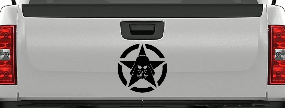 Darth Vader Star Wars Jeep Star Sci Fi Car or Truck Window Decal Sticker