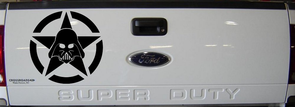 Darth Vader Star Wars Jeep Star Sci Fi Car or Truck Window Decal Sticker