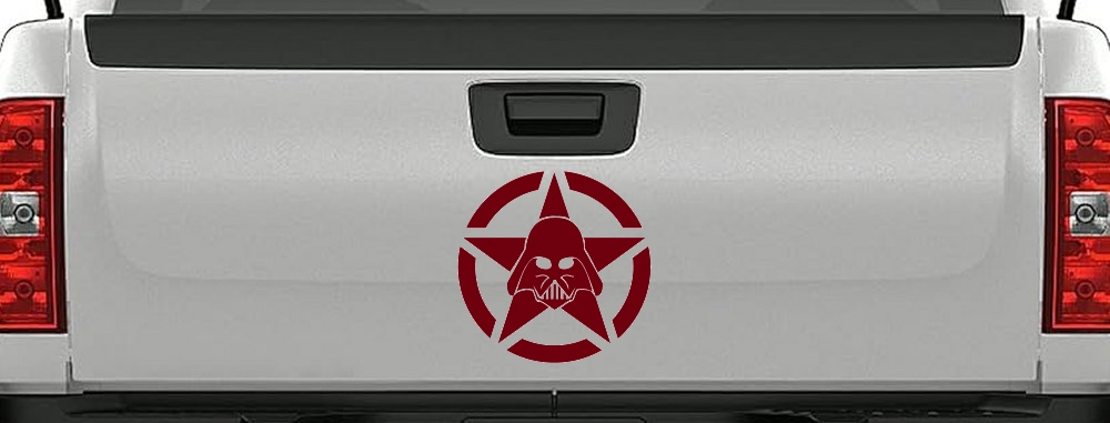 Darth Vader Star Wars Jeep Star Sci Fi Car or Truck Window Decal Sticker