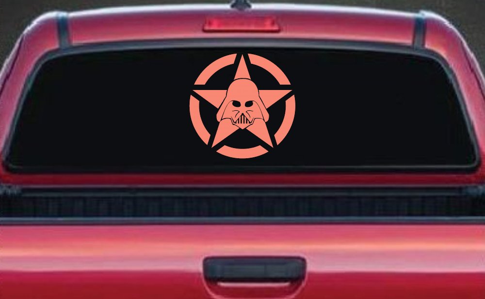 Darth Vader Star Wars Jeep Star Sci Fi Car or Truck Window Decal Sticker