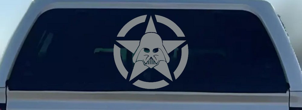 Darth Vader Star Wars Jeep Star Sci Fi Car or Truck Window Decal Sticker