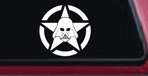 Darth Vader Star Wars Jeep Star Sci Fi Car or Truck Window Decal Sticker