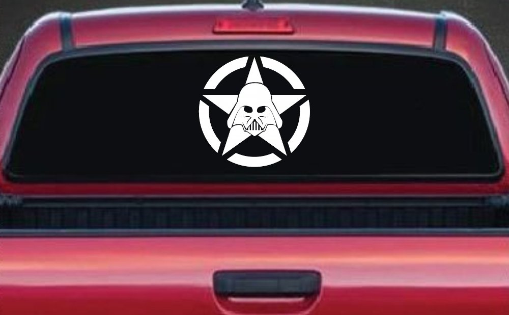 Darth Vader Star Wars Jeep Star Sci Fi Car or Truck Window Decal Sticker