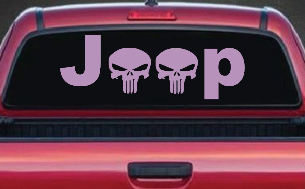 Jeep Punisher Skulls Off Road Car or Truck Window Decal Sticker