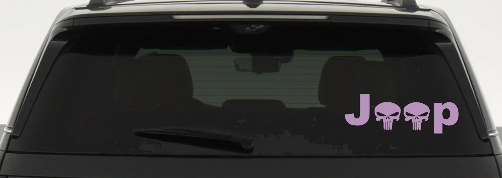 Jeep Punisher Skulls Off Road Car or Truck Window Decal Sticker