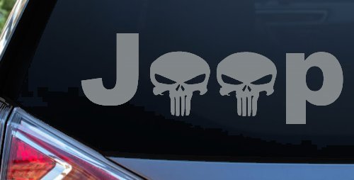 Jeep Punisher Skulls Off Road Car or Truck Window Decal Sticker