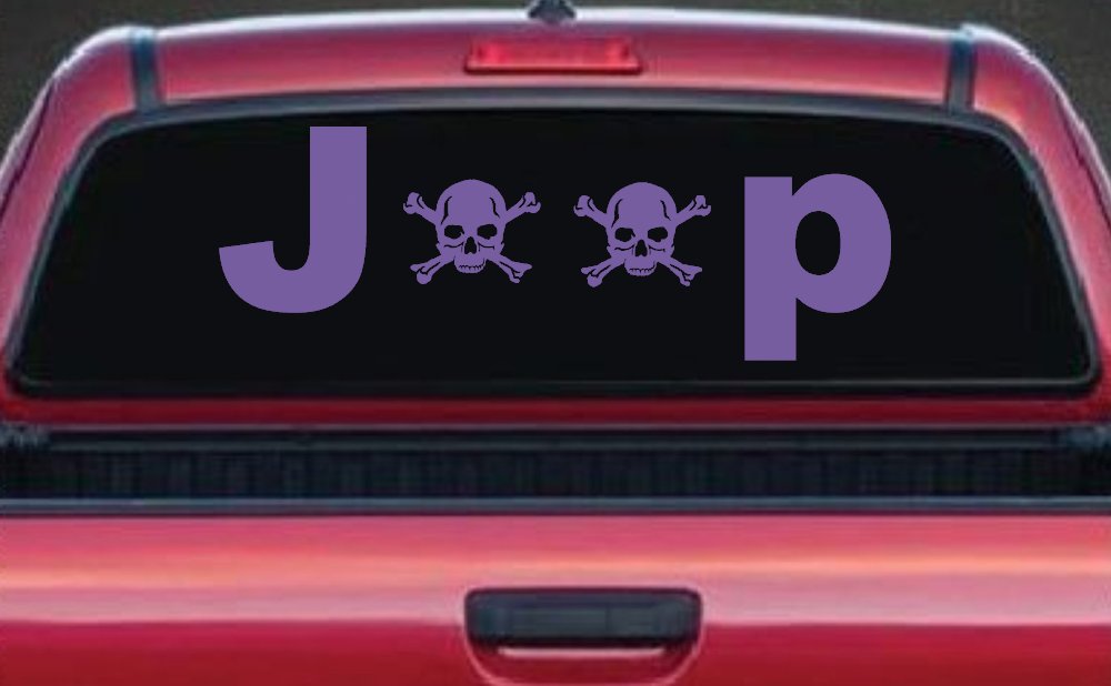 Jeep Skull Crossbones Off Road Car or Truck Window Decal Sticker