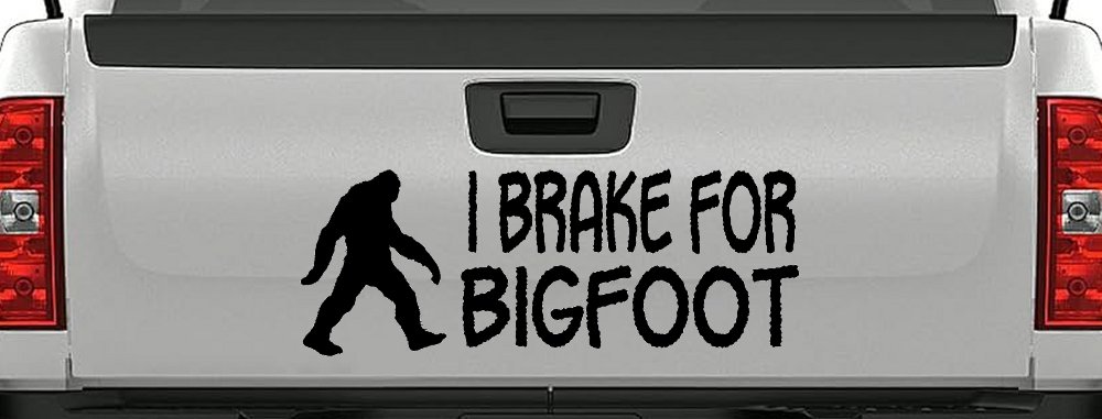 I Brake For BigFoot Car or Truck Window Decal Sticker