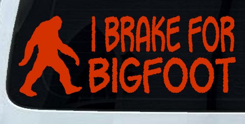 I Brake For BigFoot Car or Truck Window Decal Sticker