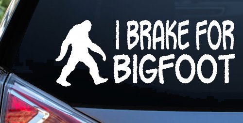 I Brake For BigFoot Car or Truck Window Decal Sticker