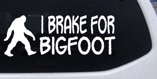 I Brake For BigFoot Car or Truck Window Decal Sticker