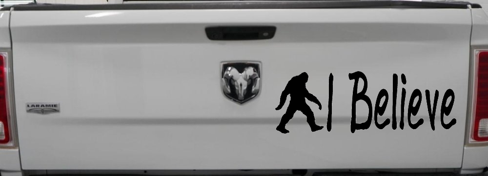 I Believe BigFoot Car or Truck Window Decal Sticker