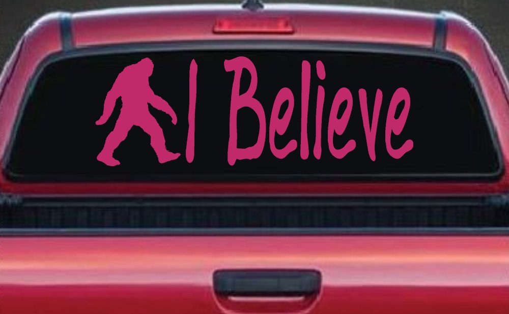 I Believe BigFoot Car or Truck Window Decal Sticker