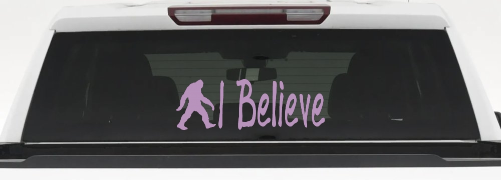 I Believe BigFoot Car or Truck Window Decal Sticker