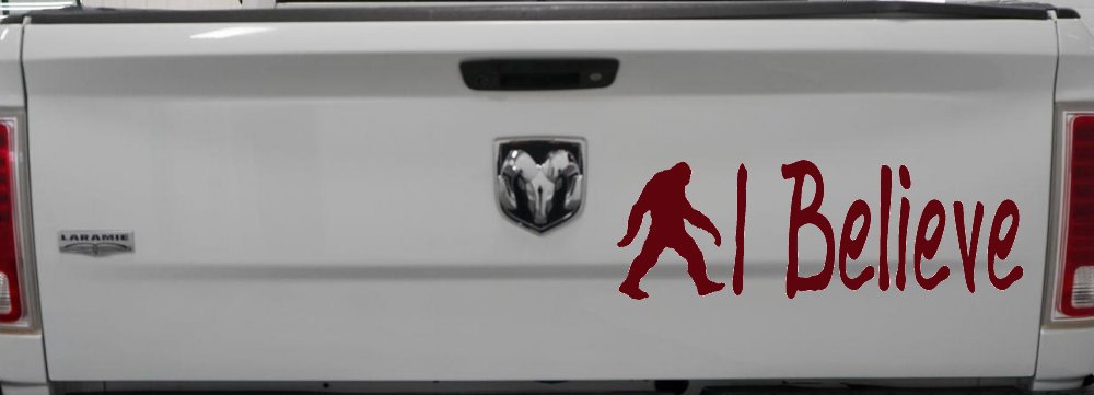 I Believe BigFoot Car or Truck Window Decal Sticker