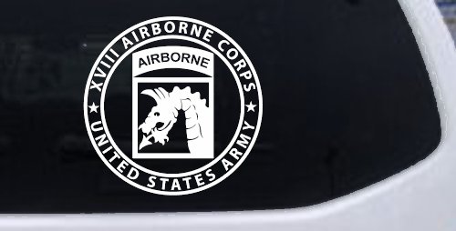XVIII Blue Dragons AirBorne Military Car or Truck Window Decal Sticker