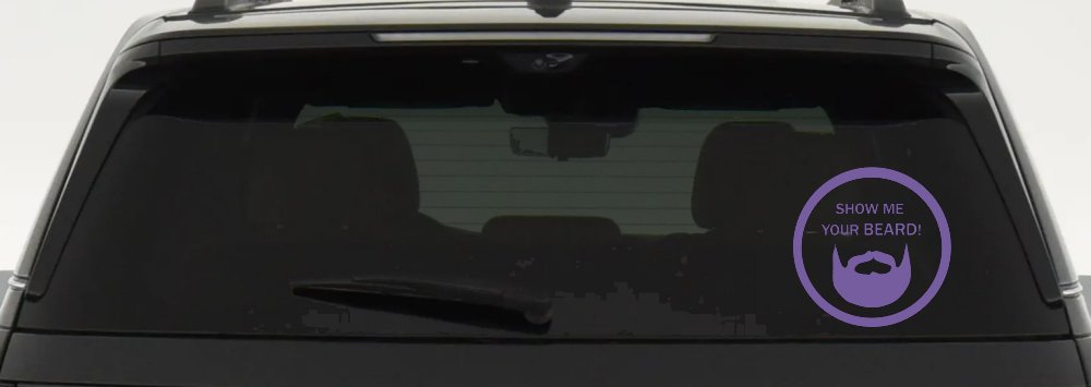 Show Me Your Beard Country Car or Truck Window Decal Sticker