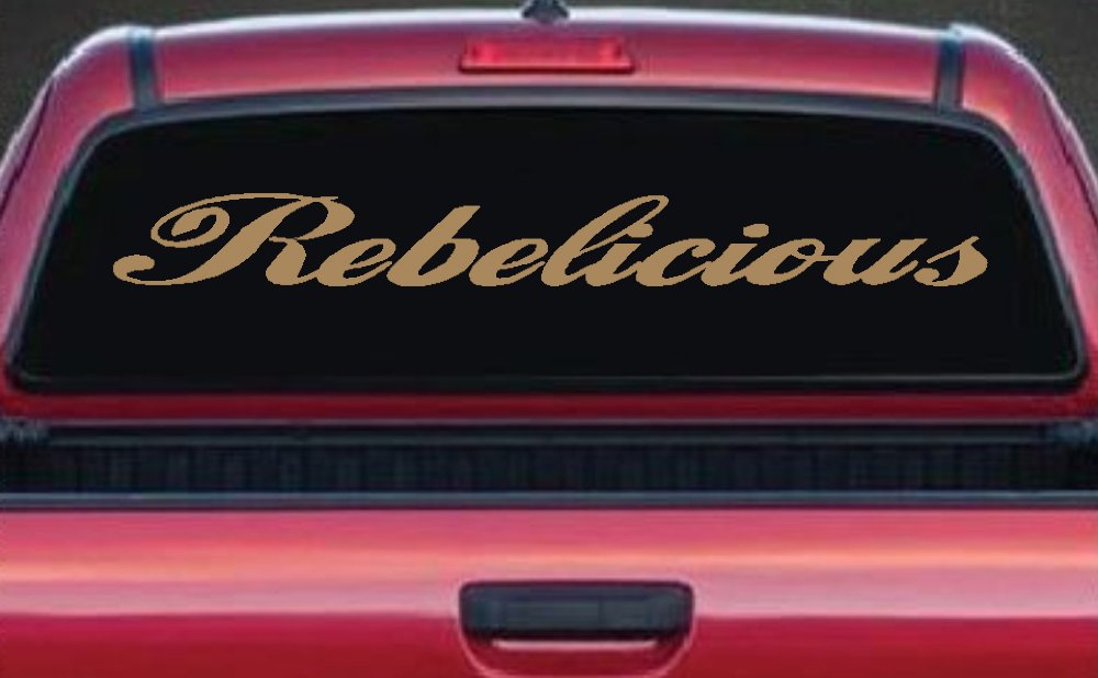 Rebelicious  Country Car or Truck Window Decal Sticker